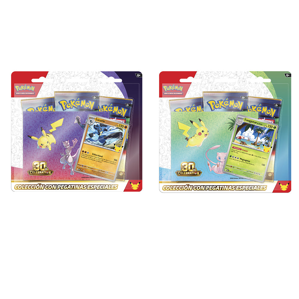 (RESERVA) Caja de colección con pegatinas Pokemon 30 Aniversario (Castellano)