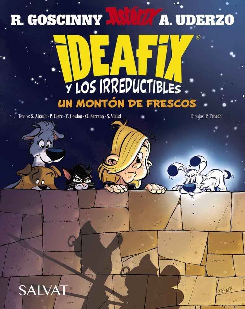 Ideafix y los irreductibles, 9. Un montón de frescos - Goscinny, René;Airault, Suaëna;Clerc, Philippe;Coulon, Yves;Serrano, Olivier;Viaud, Sébastien (BRUÑO-SALVAT)