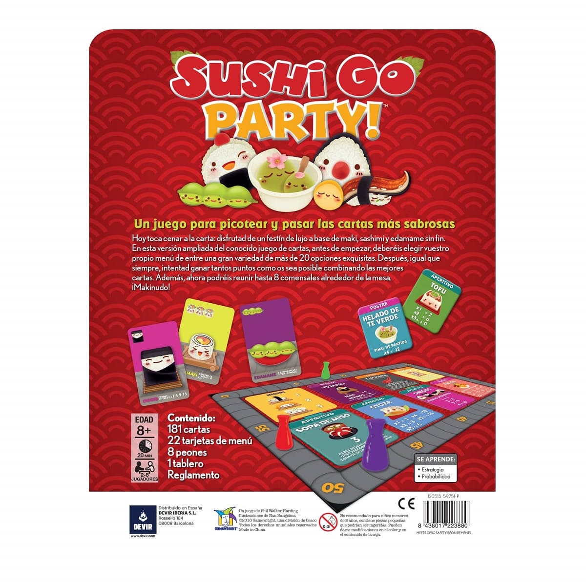 JUEGO DE MESA SUSHI GO: PARTY!