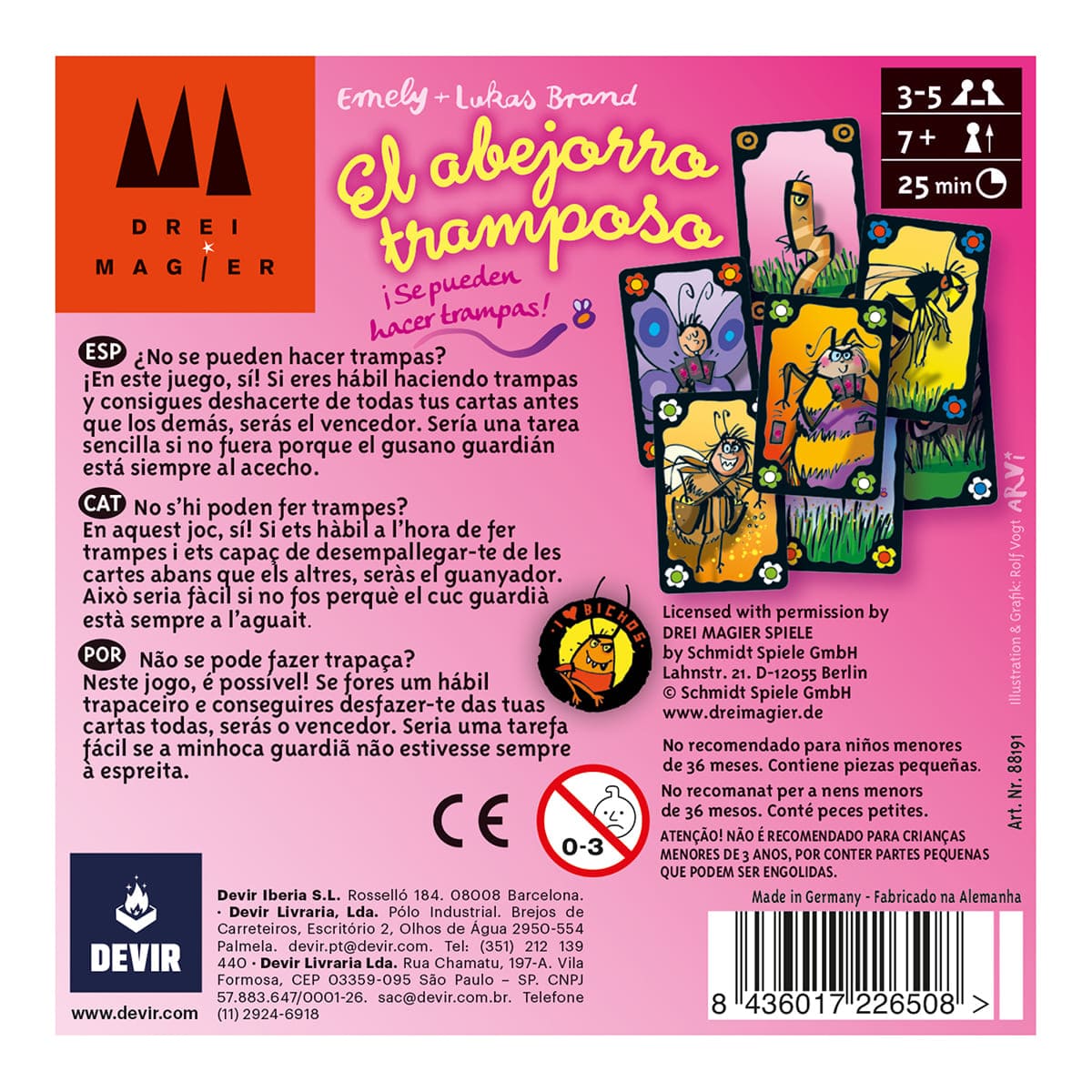 JUEGO DE MESA EL ABEJORRO TRAMPOSO