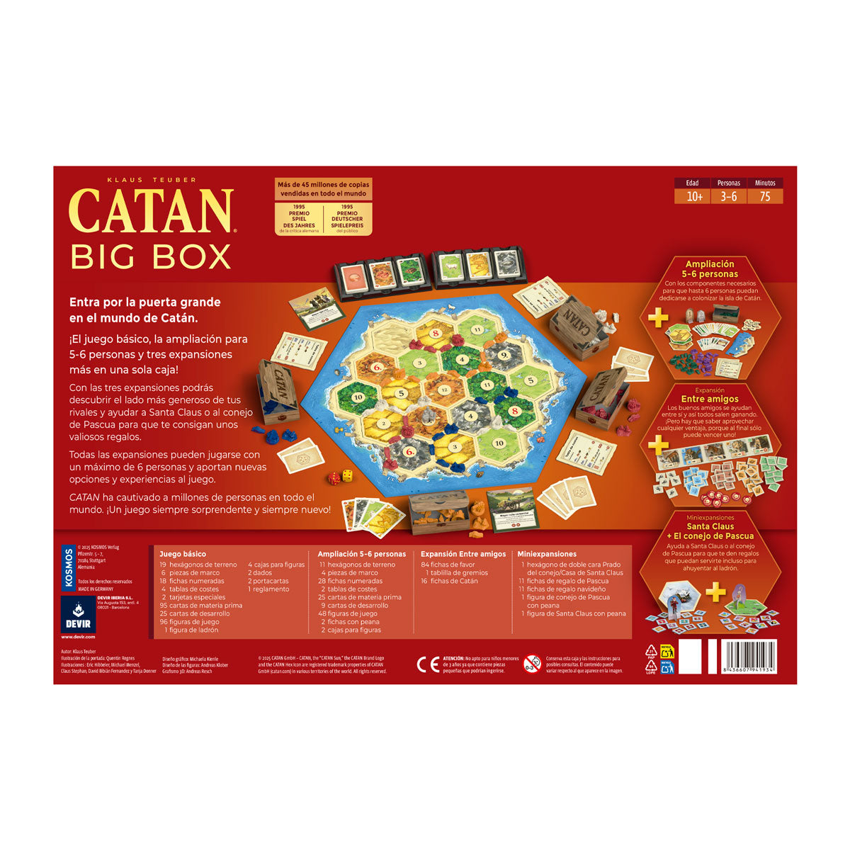JUEGO DE MESA CATAN PLUS BIG BOX