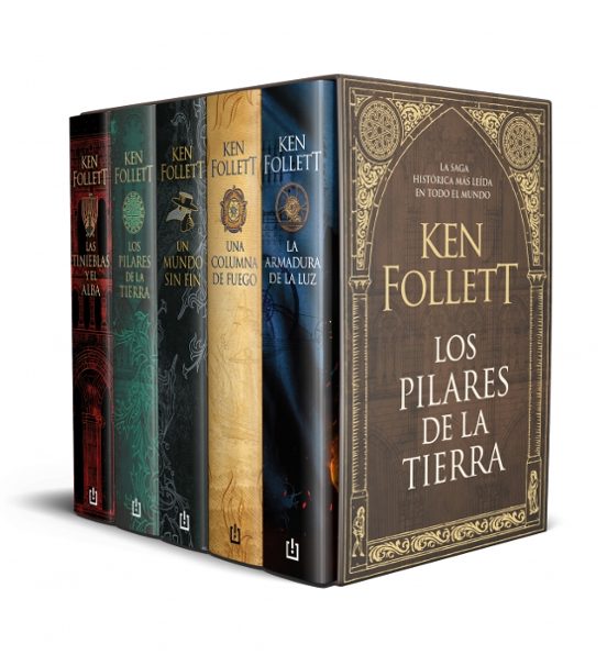 Estuche Los Pilares de la Tierra - KEN FOLLETT (DEBOLSILLO)