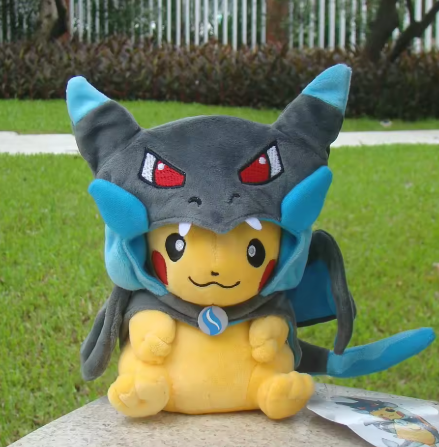 PELUCHE PIKACHU MEGA CHARIZARD X - POKEMON