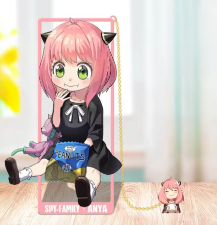 MARCAPAGINAS METALICO ANYA COMIENDO - SPY X FAMILY