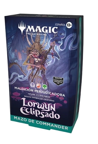 Commander Display (Mazos) Lorwyn Eclipsado - Maldición Perjudicadora (Español) - Magic The Gathering
