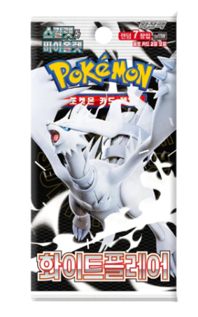 BOOSTER POKEMON SV11W WHITE FLARE RESHIRAM - SOBRE COREANO