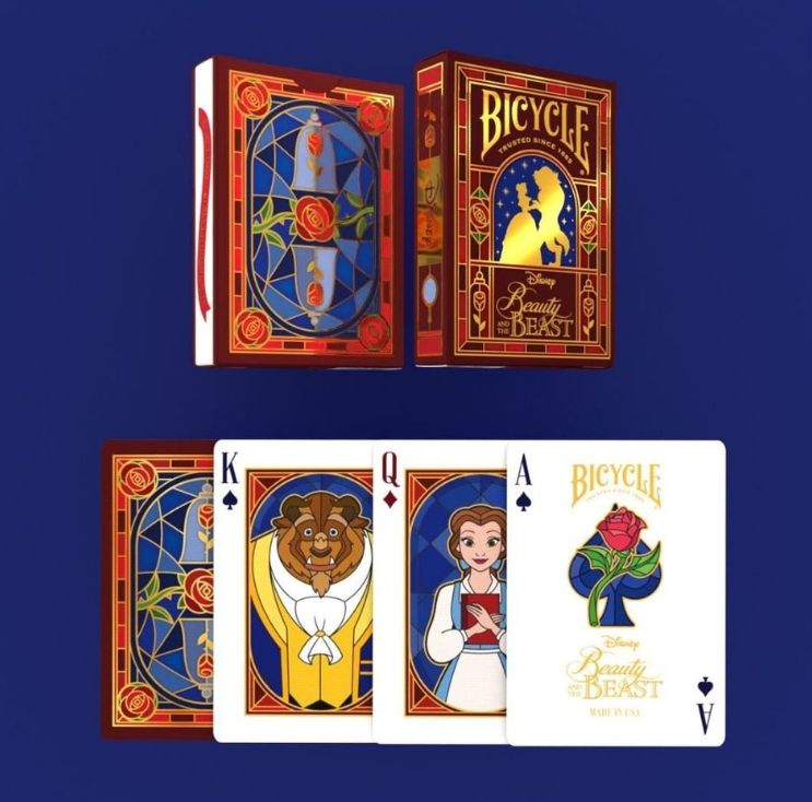 BARA DE CARTAS BICYCLE DISNEY BEAUTY AND THE BEAST
