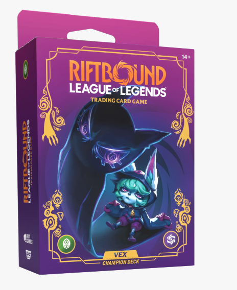Mazo de campeón de Vex de Riftbound: Unleashed - League of Legends