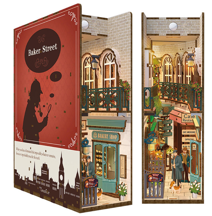 MAQUETA BOOK NOOK BAKER STREET CON LUZ Y SENSOR MOVIMIENTO