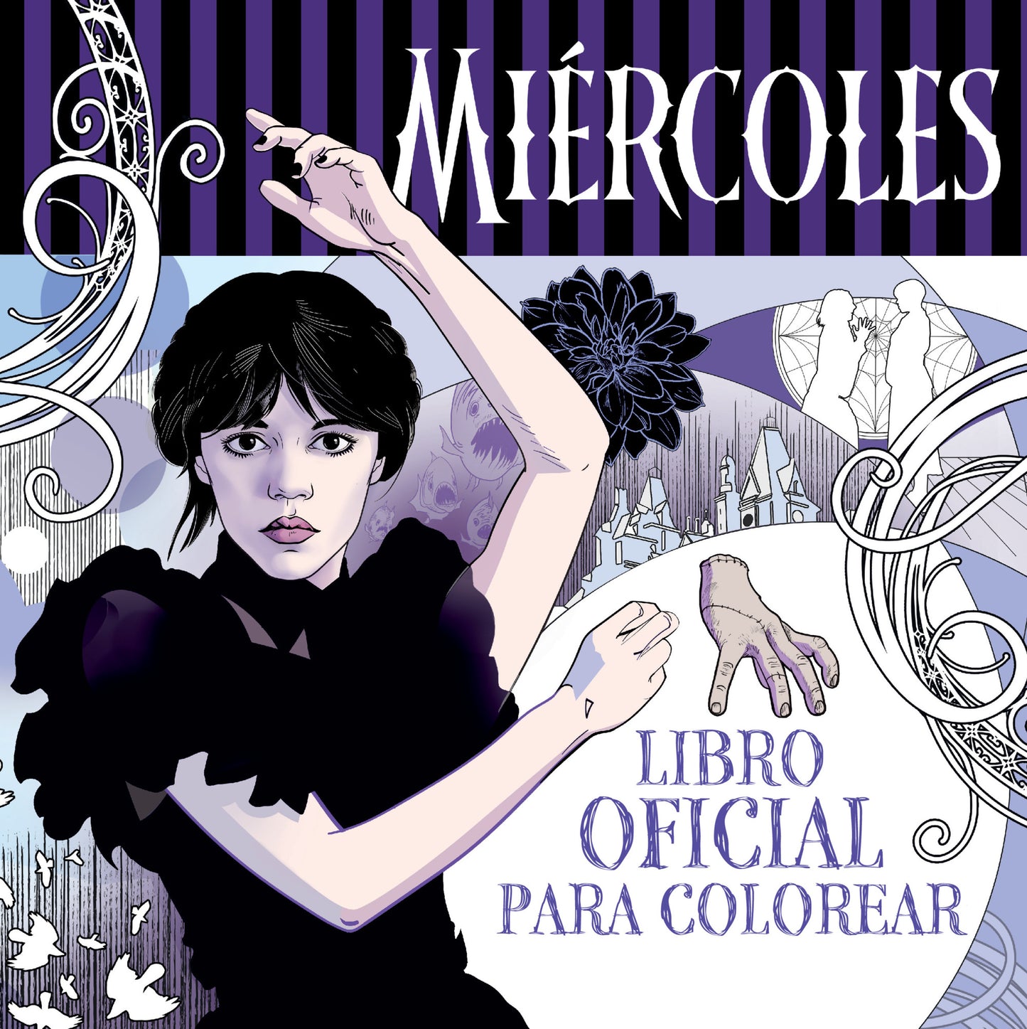 MIERCOLES ADDAMS. LIBRO OFICIAL PARA COLOREAR - MONTENA