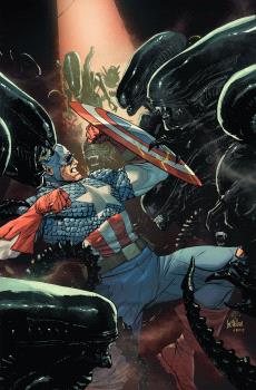 ALIEN VS. CAPITAN AMERICA - PANINI