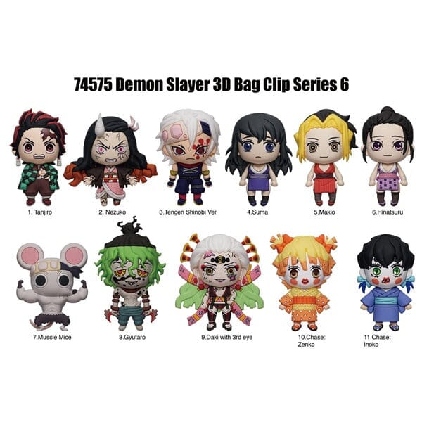 SOBRE SORPRESA BAG CLIP KIMETSU NO YAIBA 3D - KIMETSU NO YAIBA