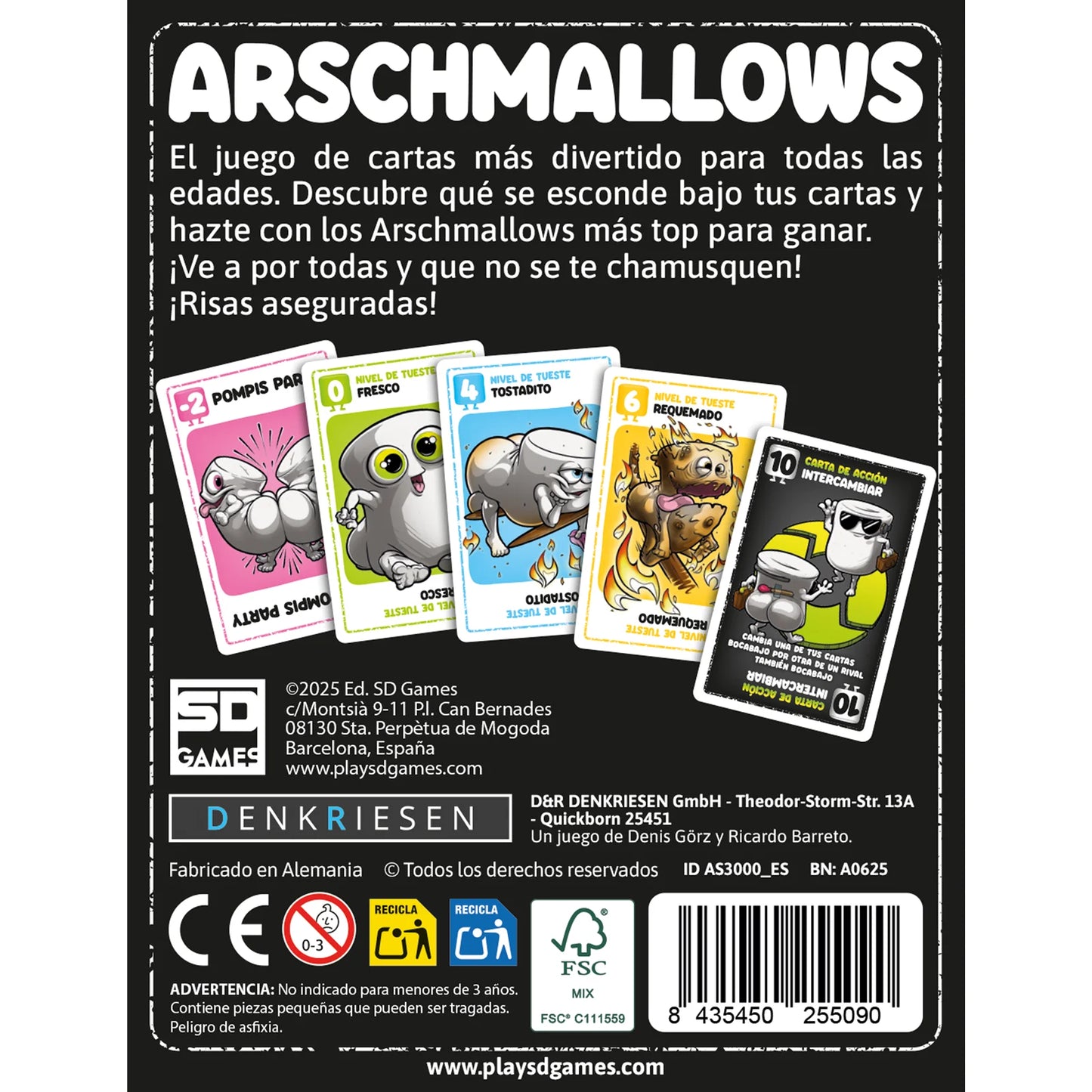 JUEGO DE MESA Arschmallows