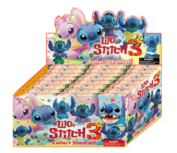 SOBRE SORPRESA FIGURA + CARTAS - STITCH