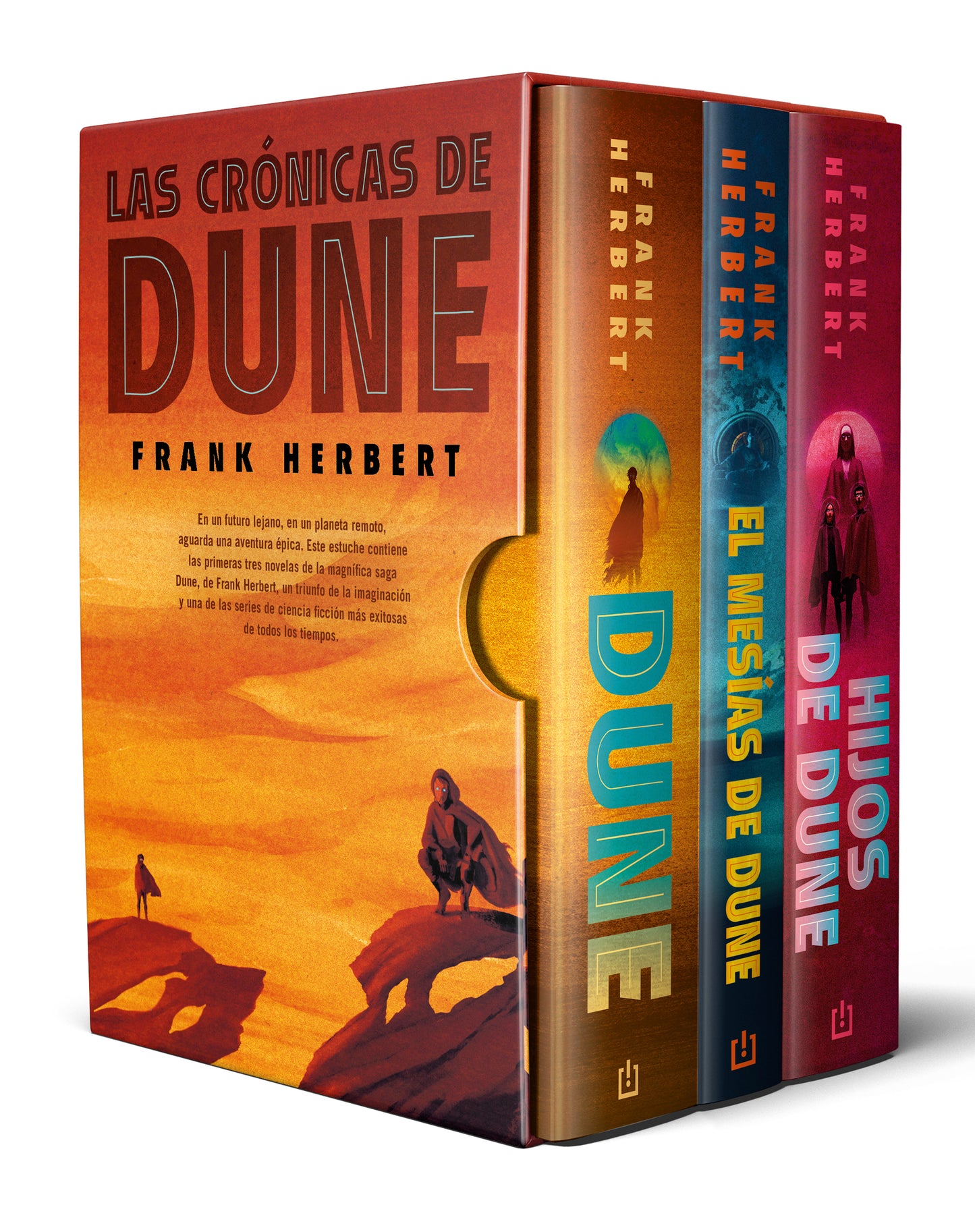 Trilogía Dune, edición de lujo (estuche con: Dune | El mesías de Dune | Hijos de Dune) - FRANK HERBERT (B DE BOLSILLO)