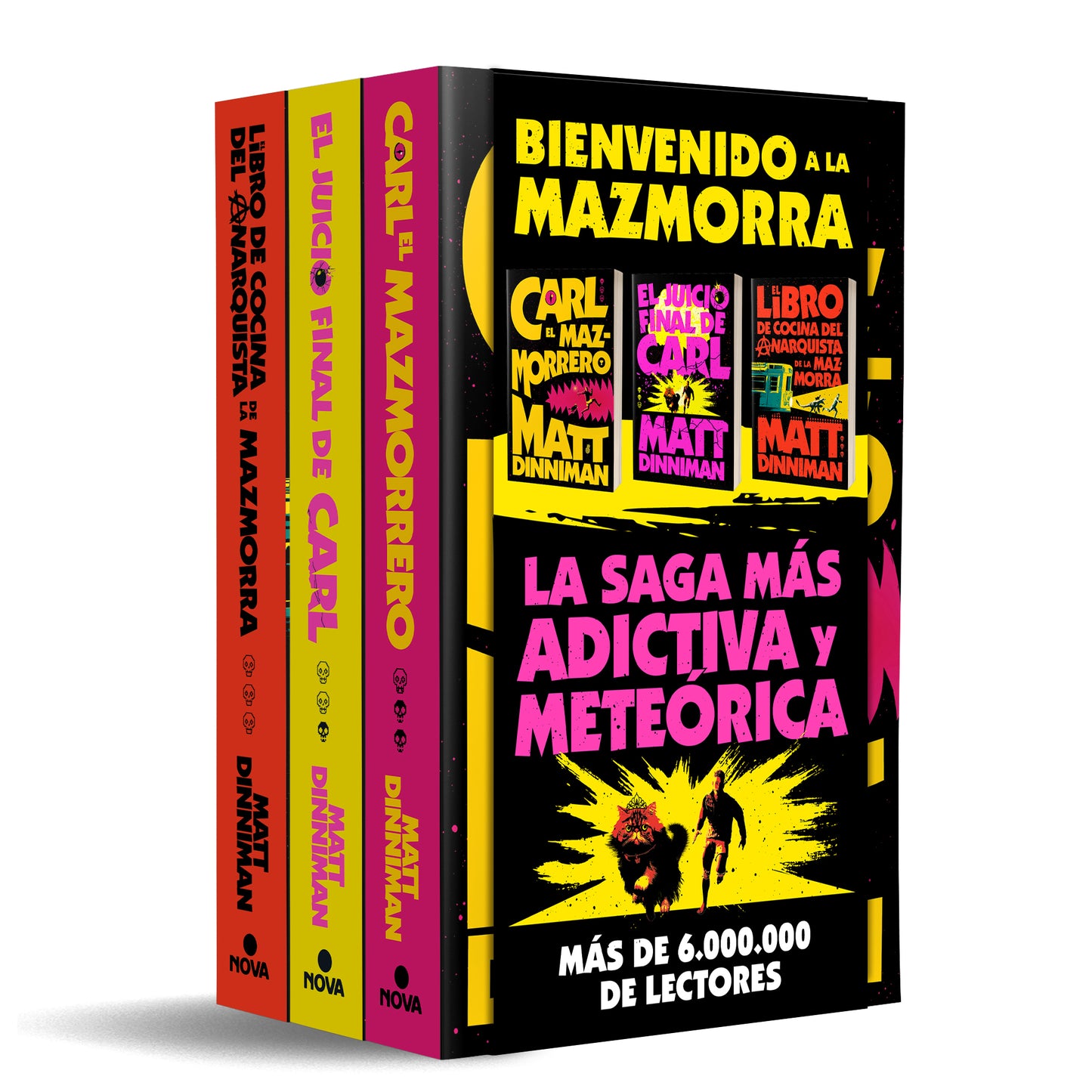 PACK BIENVENIDO A LA MAZMORRA (CARL EL MAZMORRERO | EL JUICIO FINAL DE CARL | EL LIBRO DE COCINA DEL ANARQUISTA) (CARL E - DINNIMAN, MATT (NOVA)