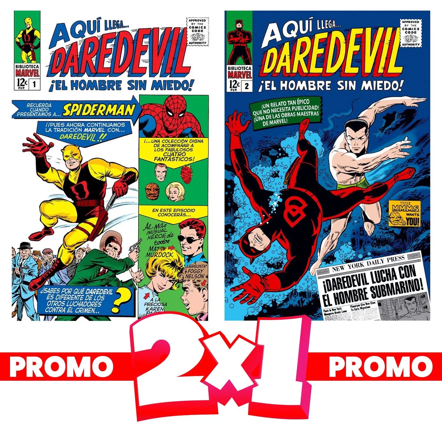 Pack Biblioteca Marvel. Daredevil 1 y 2 - PANINI CÓMICS