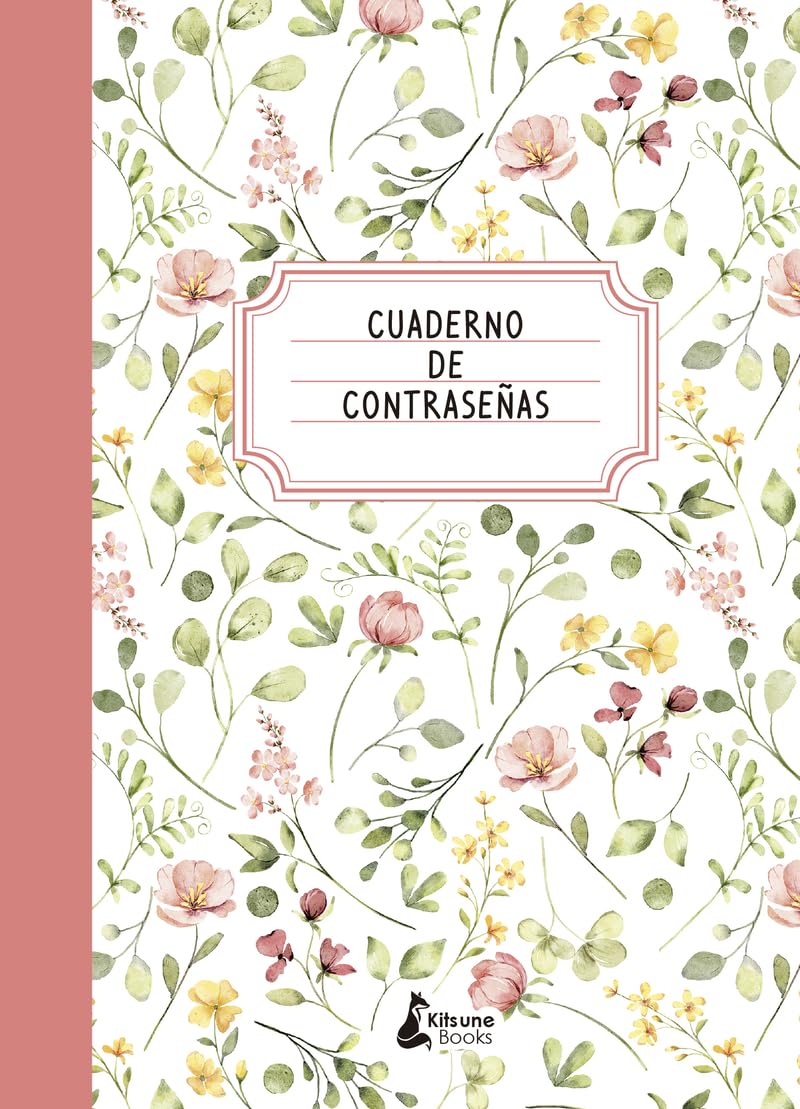 CUADERNO DE CONTRASEÑAS, ROSA - KITSUNE BOOKS
