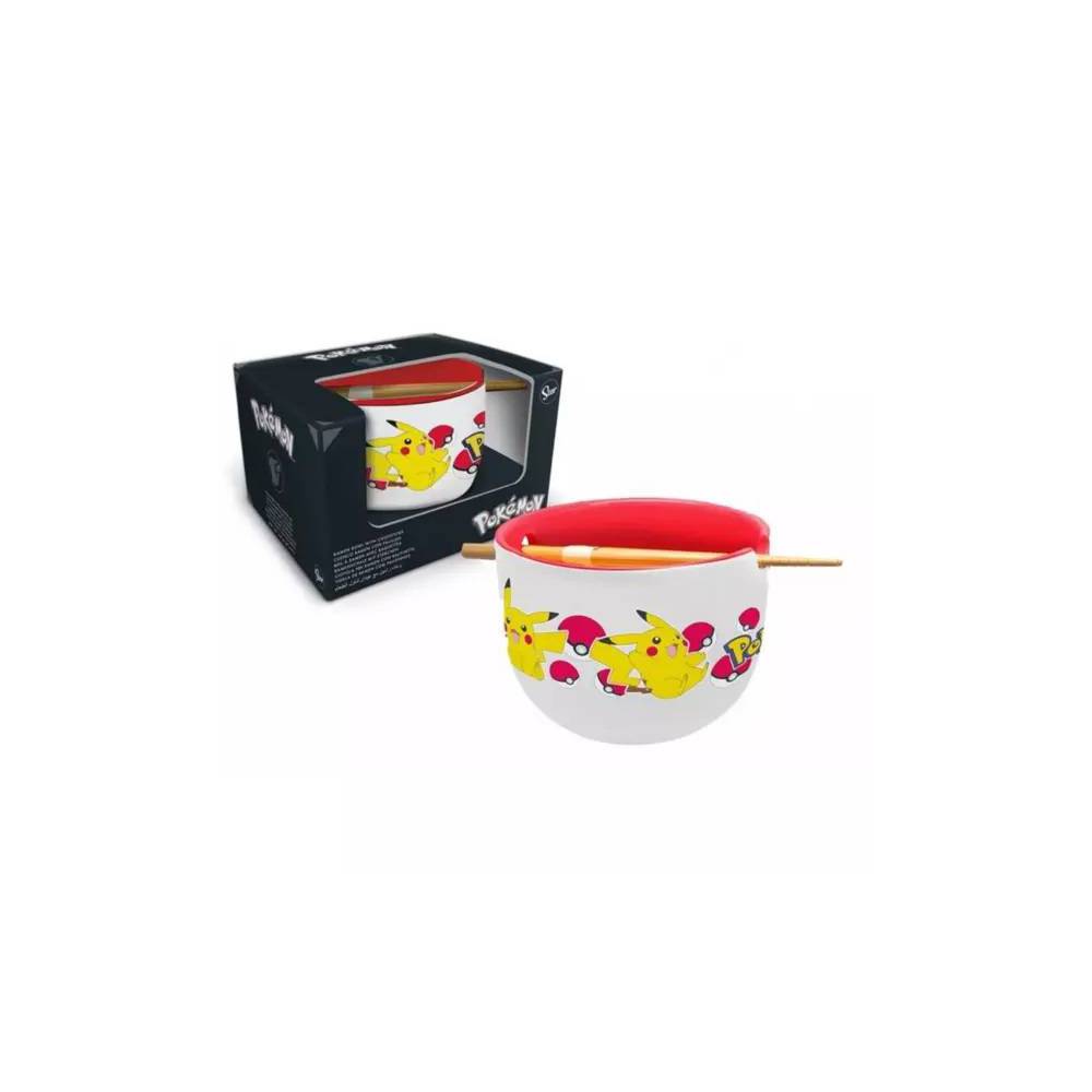 CUENCO DE RAMEN CON PALILLOS 450ML - PIKACHU (POKEMON)