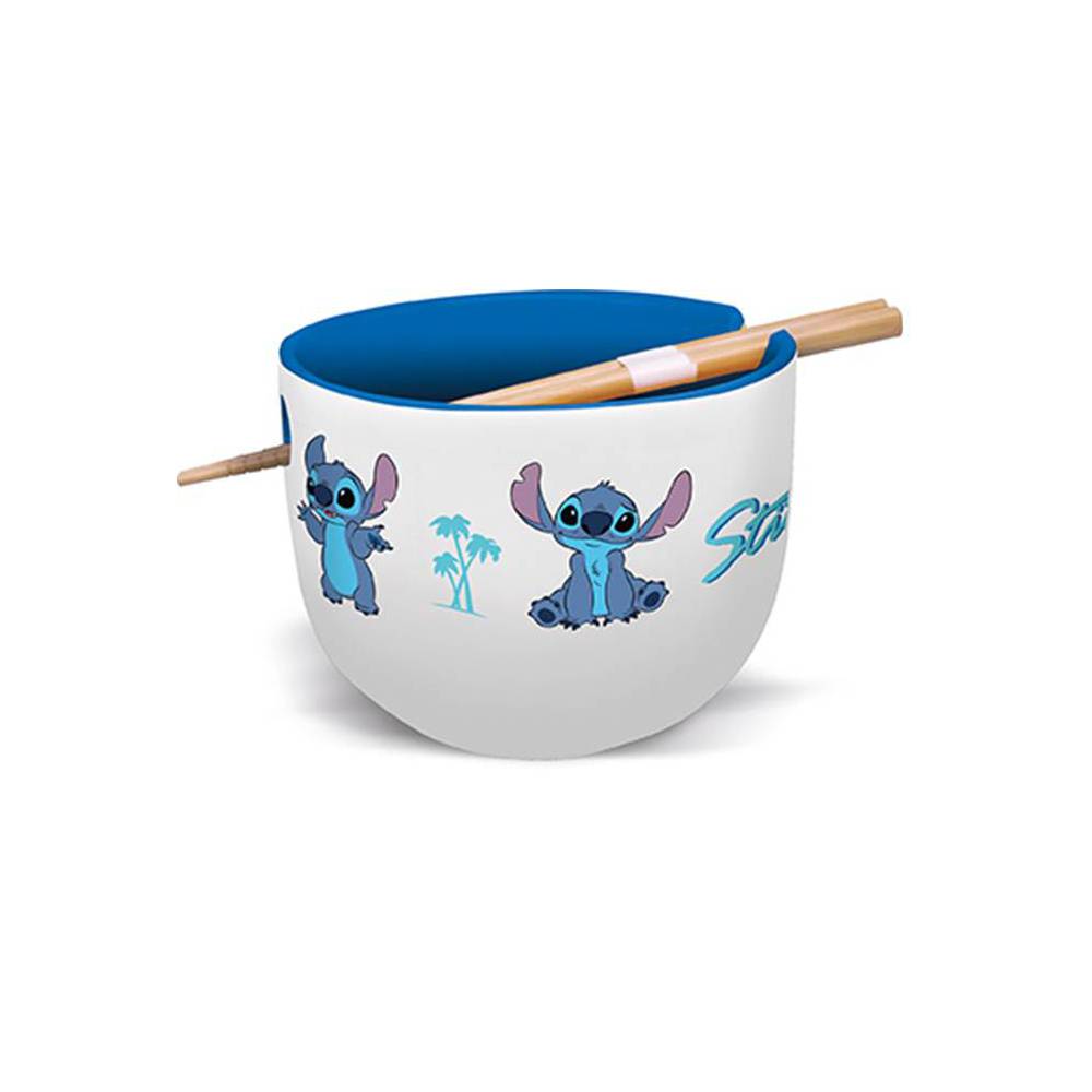 CUENCO DE RAMEN CON PALILLOS 450ML - STITCH