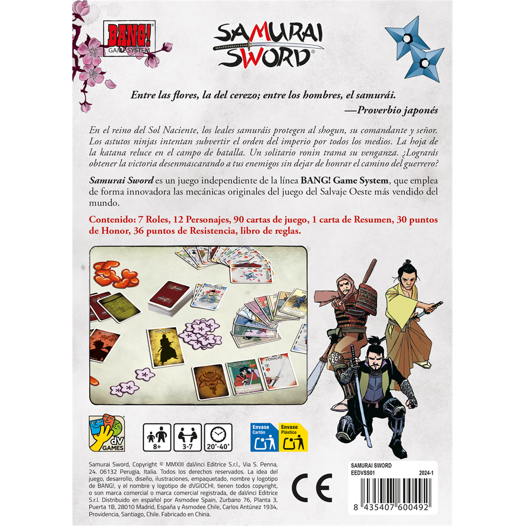 JUEGO DE MESA Samurai Sword