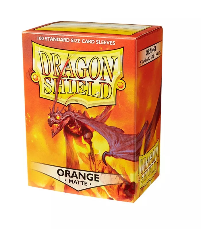 Fundas Standard Matte Naranja (100 fundas) Dragon Shield.