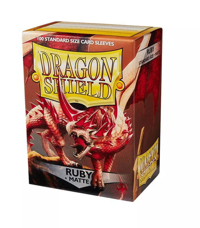 Fundas Standard Matte Ruby (100 fundas) Dragon Shield.
