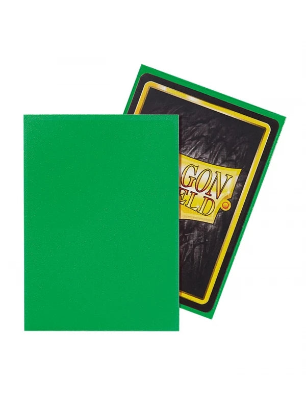 Fundas Standard Matte Verde Manzana (100 fundas) Dragon Shield.