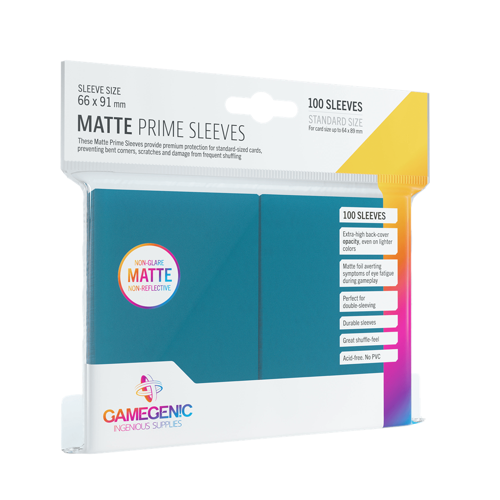 Pack Matte Prime Sleeves Blue (100) - GAMEGENIC