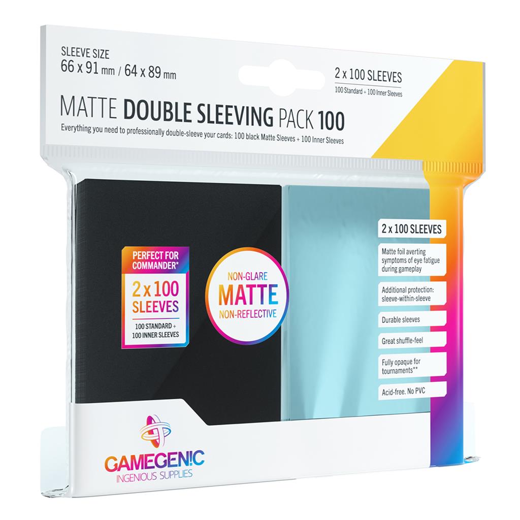 Matte Double Sleeving Pack (100) - GAMEGENIC