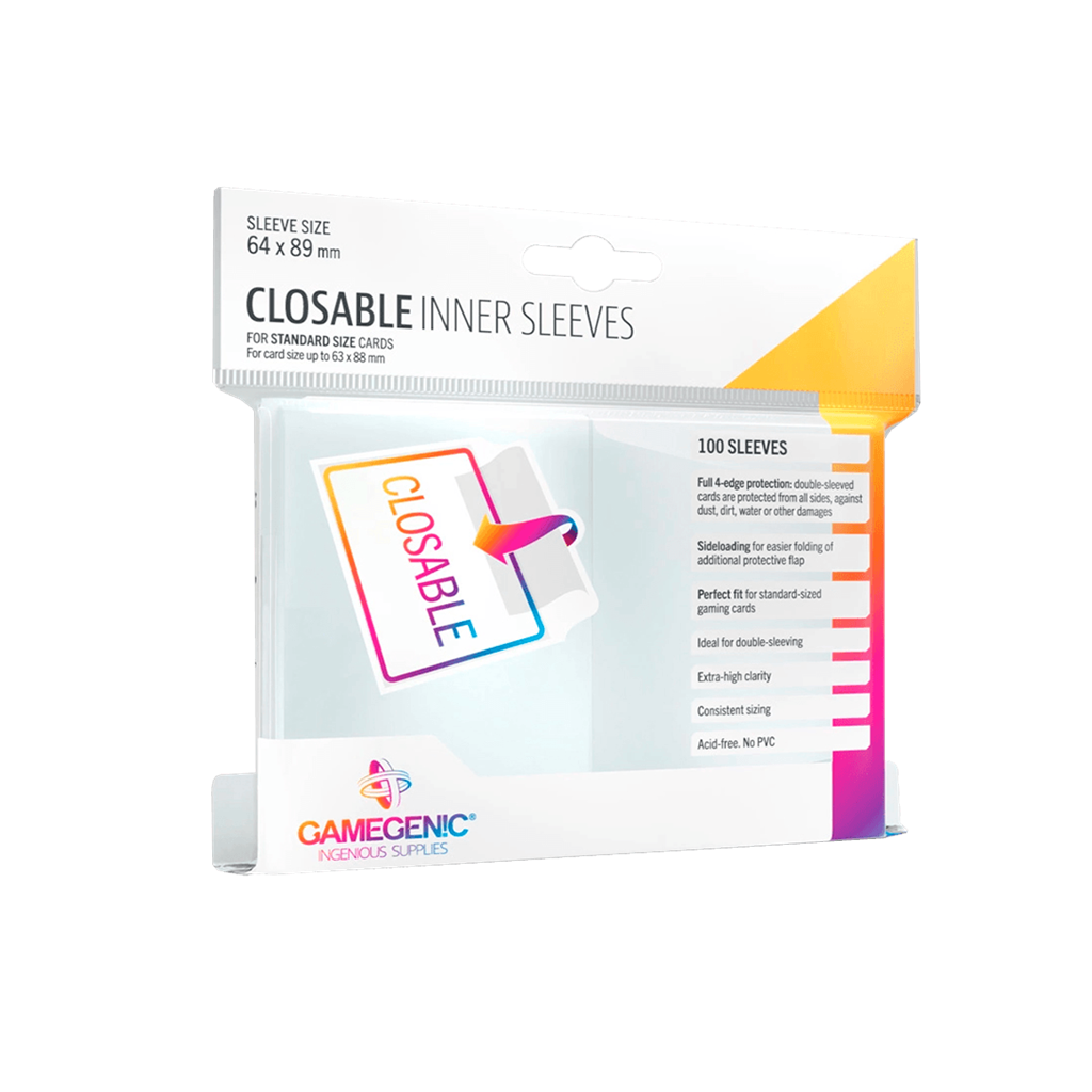 Closable Inner Sleeves (100) - GAMEGENIC