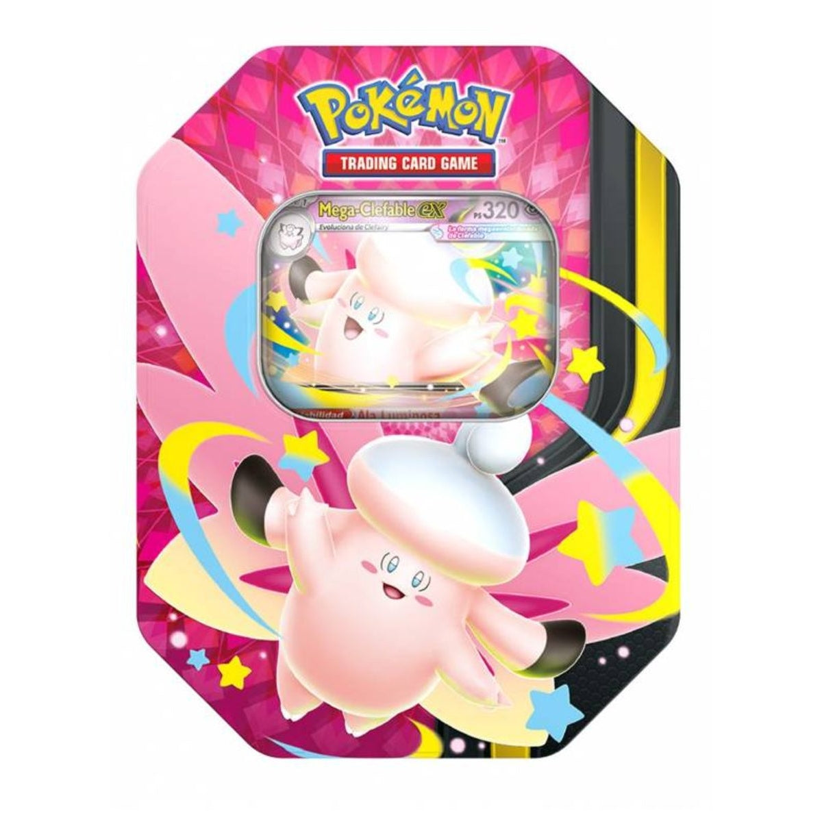Lata Mega Clefable - MEGA LUZ LUNAR - EX Pokémon TCG (ESPAÑOL)