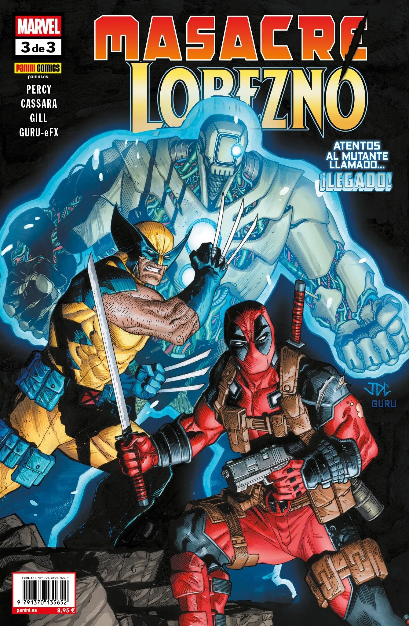 MASACRE-LOBEZNO 03 DE 03 - PANINI MARVEL
