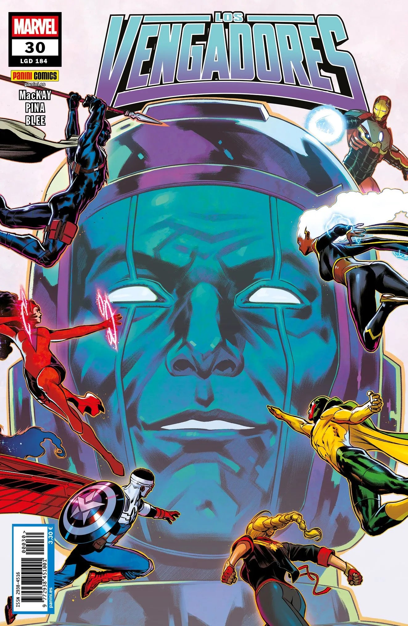 LOS VENGADORES 30 (184) - PANINI MARVEL