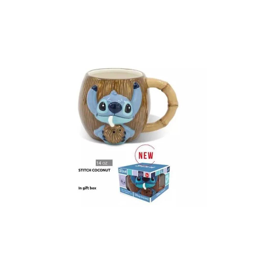 TAZA CERÁMICA 3D 420ML COCO - STITCH