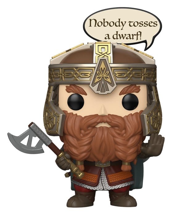El Señor de los Anillos Figura FUNKO POP! Vinyl Gimli 9 cm