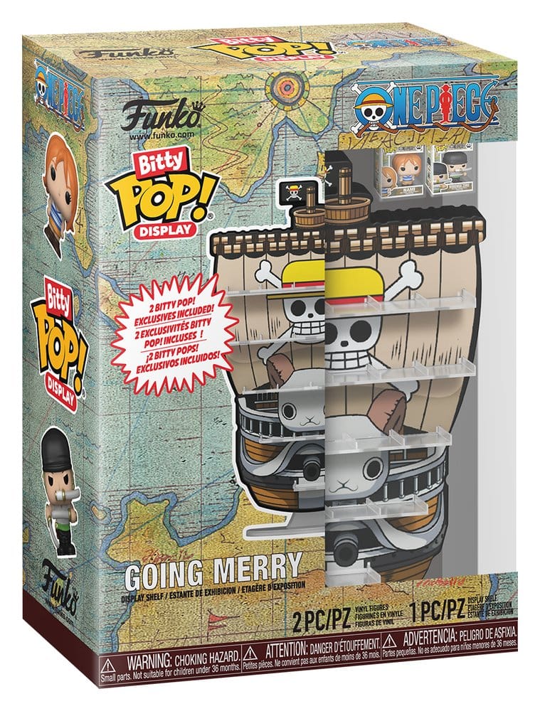One Piece Bitty FUNKO POP! Display Vinyl Figuras Going Merry