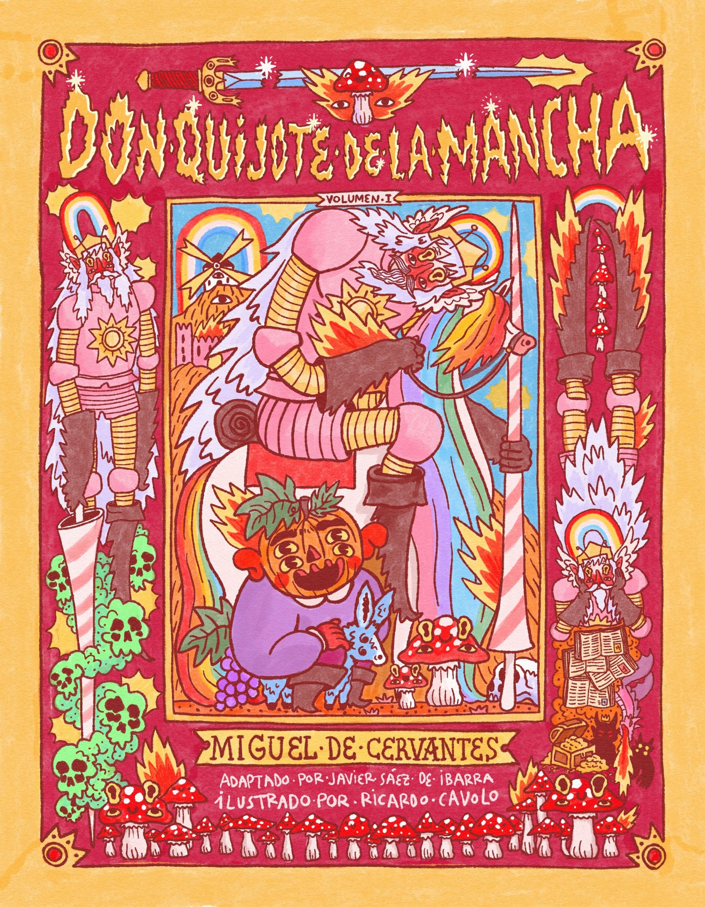 DON QUIJOTE DE LA MANCHA I (ILUSTRADO) - RICARDO CAVOLO & JAVIER SÁEZ DE IBARRA (LUNWERG EDITORES)