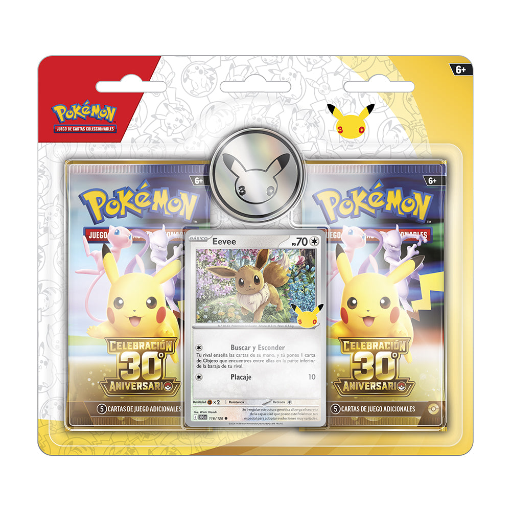 (RESERVA) Blister de cartas Pokemon 30 Aniversario (Castellano)