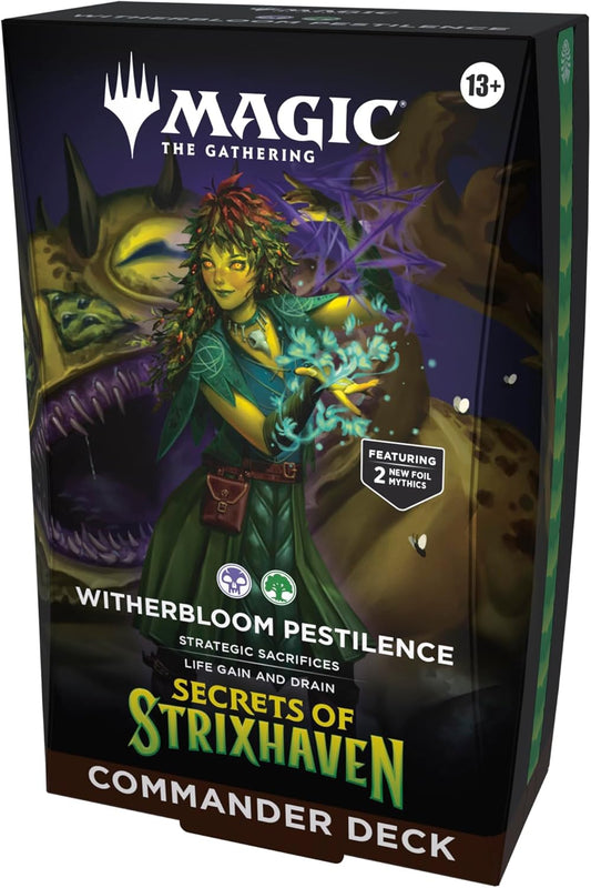 Commander Display (WITHERBLOOM PESTILENCE) Secrets of Strixhaven Español - Magic The Gathering