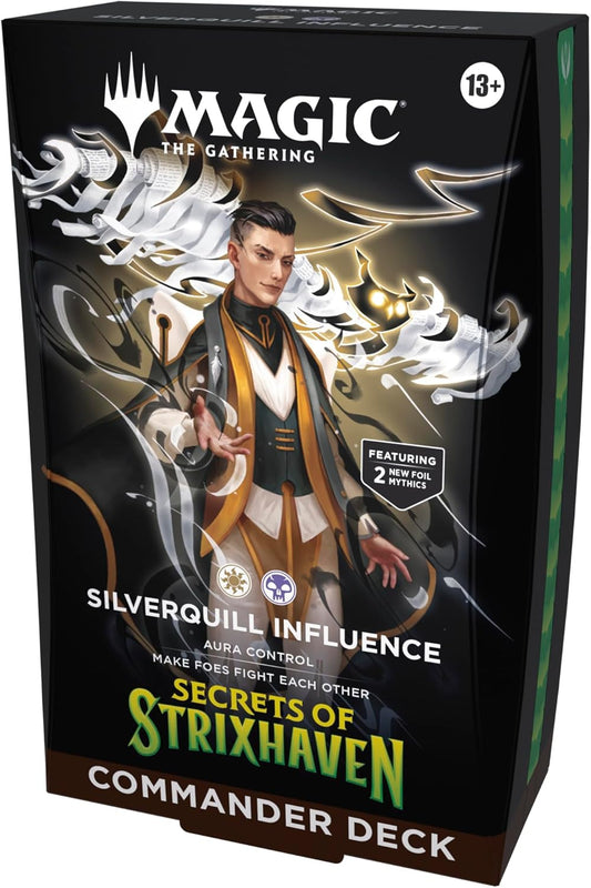 Commander Display (SILVERQUILL INFLUENCE) Secrets of Strixhaven Español - Magic The Gathering