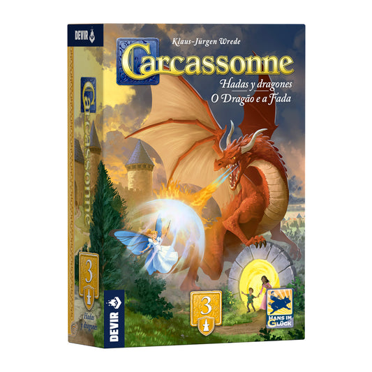 JUEGO DE MESA Carcassonne Exp. 3 - Dragones y Hadas