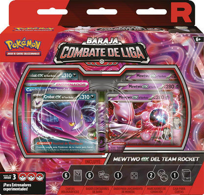 Baraja Combate de Liga de Mewtwo ex del Team Rocket de JCC Pokémon (Español) - TCG