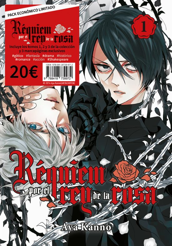 PACK RÉQUIEM POR EL REY DE LA ROSA. (VOLÚMENES 1, 2 Y 3) - EDICIONES TOMODOMO