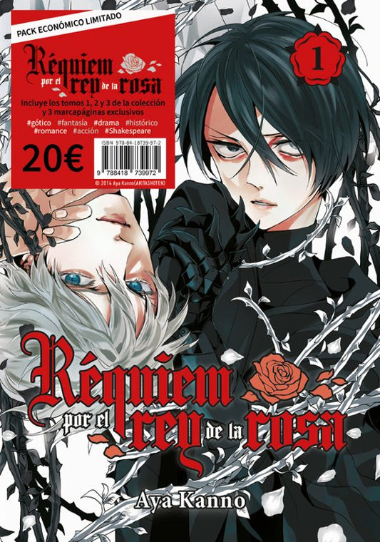 PACK RÉQUIEM POR EL REY DE LA ROSA. (VOLÚMENES 1, 2 Y 3) - EDICIONES TOMODOMO