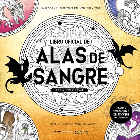 Libro oficial de Alas de Sangre para colorear - Fenwick, Lydia (Libros Cúpula)