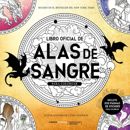 Libro oficial de Alas de Sangre para colorear - Fenwick, Lydia (Libros Cúpula)