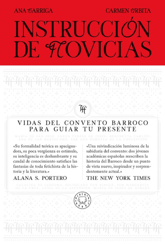 INSTRUCCIÓN DE NOVICIAS - Ana Garriga y Carmen Urbita (BLACKIE BOOKS)