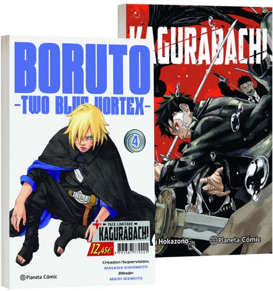 BORUTO: TWO BLUE VORTEX Nº 04 + KAGURABACHI Nº 01 (PACK ESPECIAL ) - PLANETA COMIC