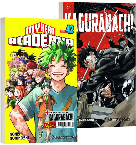 MY HERO ACADEMIA Nº 42 + KAGURABACHI Nº 01 (PACK ESPECIAL) - PLANETA COMIC